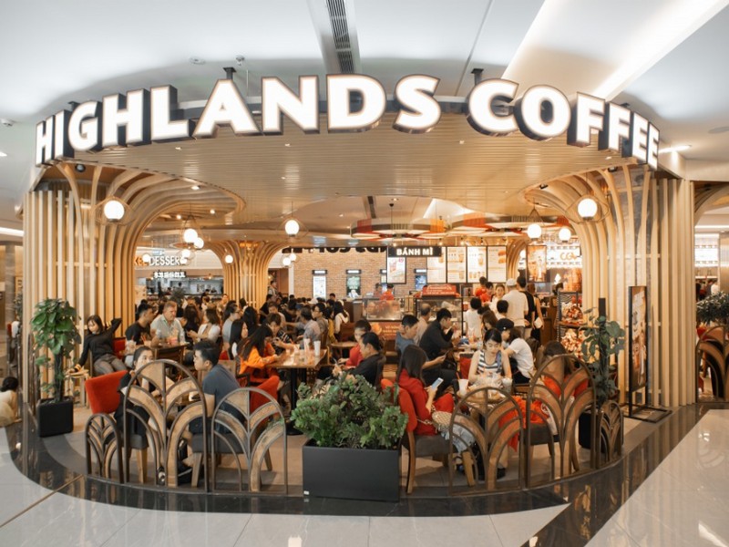cửa hàng cafe và đồ ăn nhanh của Highlands