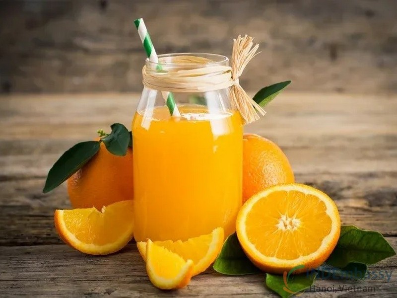 uống nước cam giảm cân